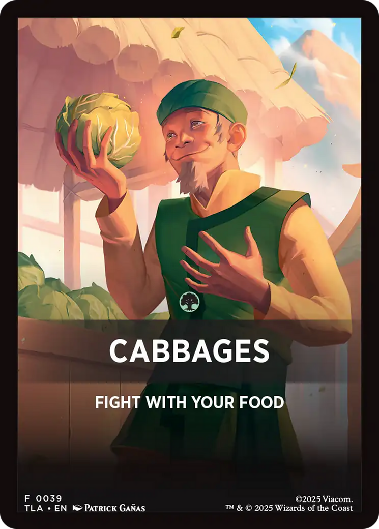 Cabbages Theme Card [Avatar: The Last Airbender Tokens] | Exor Games Dartmouth