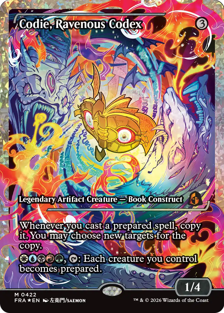 Codie, Ravenous Codex (Showcase) (Fracture Foil) [Reality Fracture] | Exor Games Dartmouth
