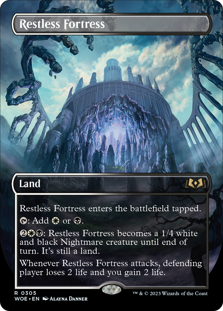 Restless Fortress (Borderless Alternate Art) [Wilds of Eldraine] | Exor Games Dartmouth