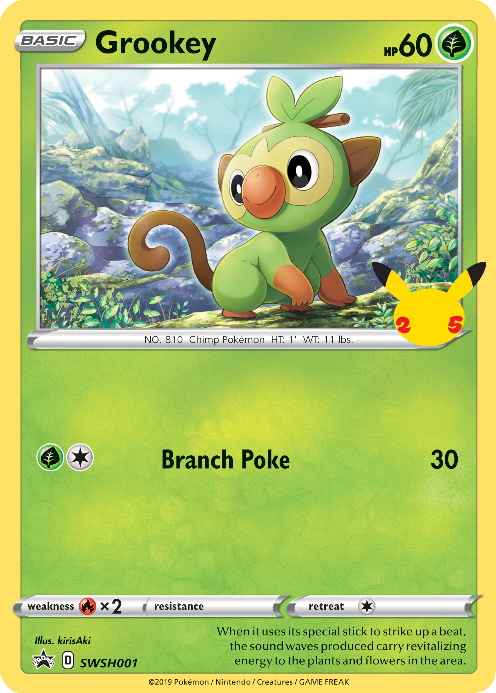 Grookey (SWSH001) (Jumbo Card) [First Partner Pack] | Exor Games Dartmouth