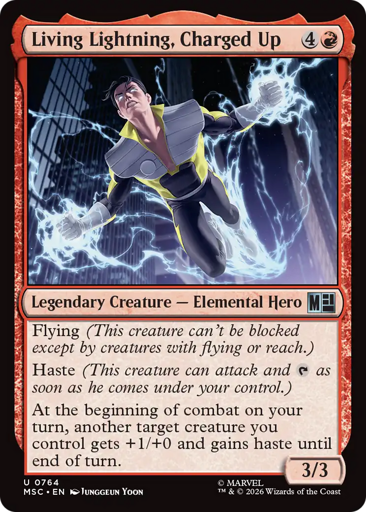 Living Lightning, Charged Up [Marvel Super Heroes Commander] | Exor Games Dartmouth