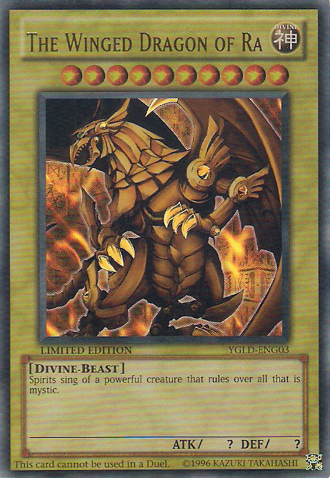 The Winged Dragon of Ra [YGLD-ENG03] Ultra Rare | Exor Games Dartmouth
