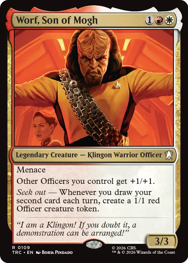 Worf, Son of Mogh (Surge Foil) [Star Trek Commander] | Exor Games Dartmouth