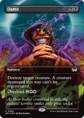 Damn (Borderless) [Duskmourn: House of Horror Commander] | Exor Games Dartmouth