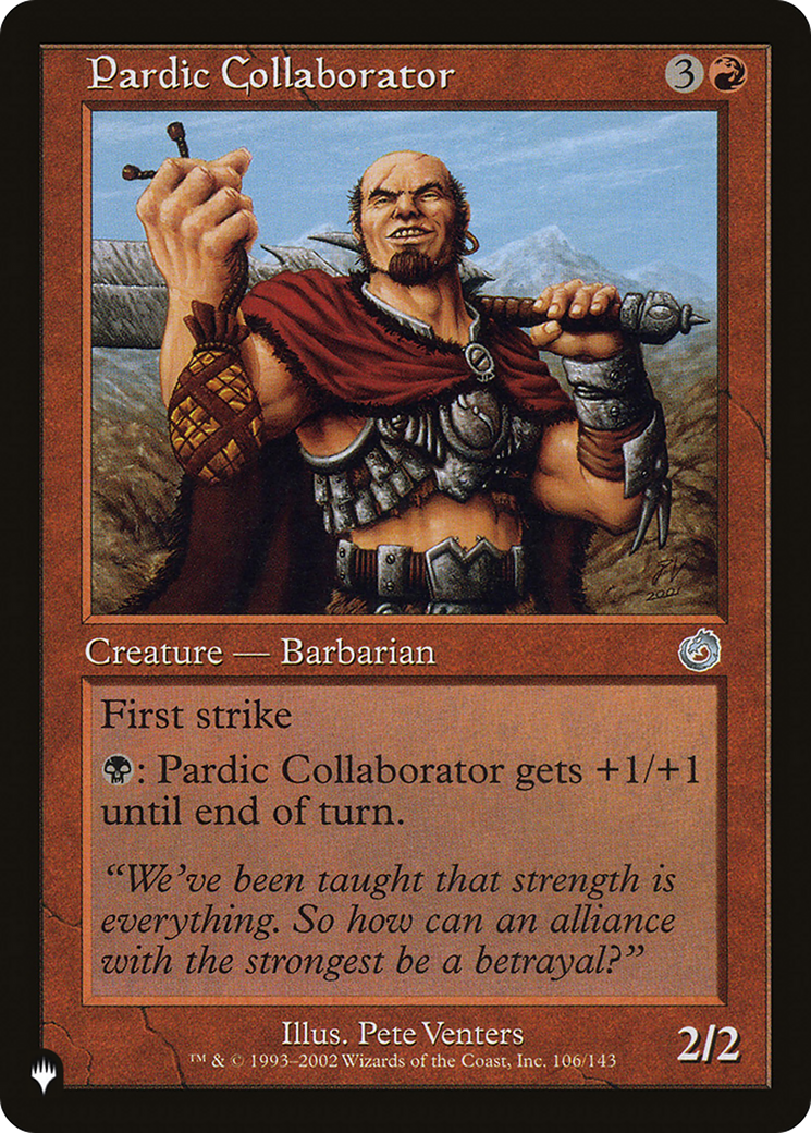Pardic Collaborator [The List] | Exor Games Dartmouth