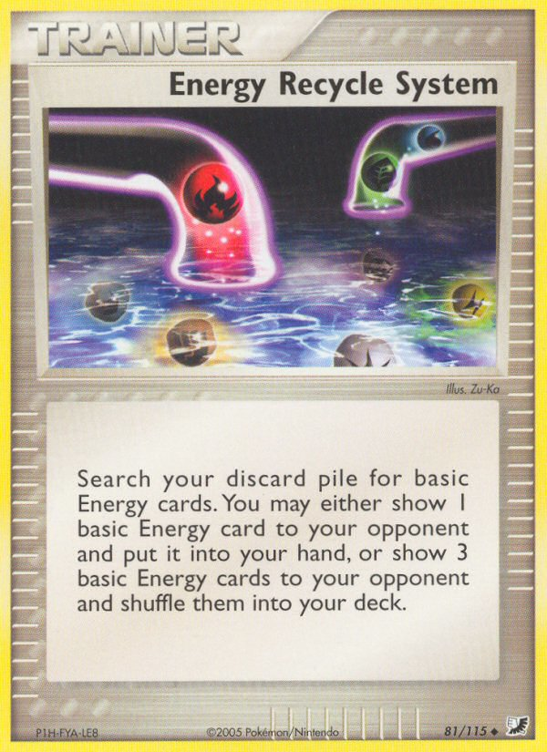 Energy Recycle System (81/115) [EX: Unseen Forces] | Exor Games Dartmouth