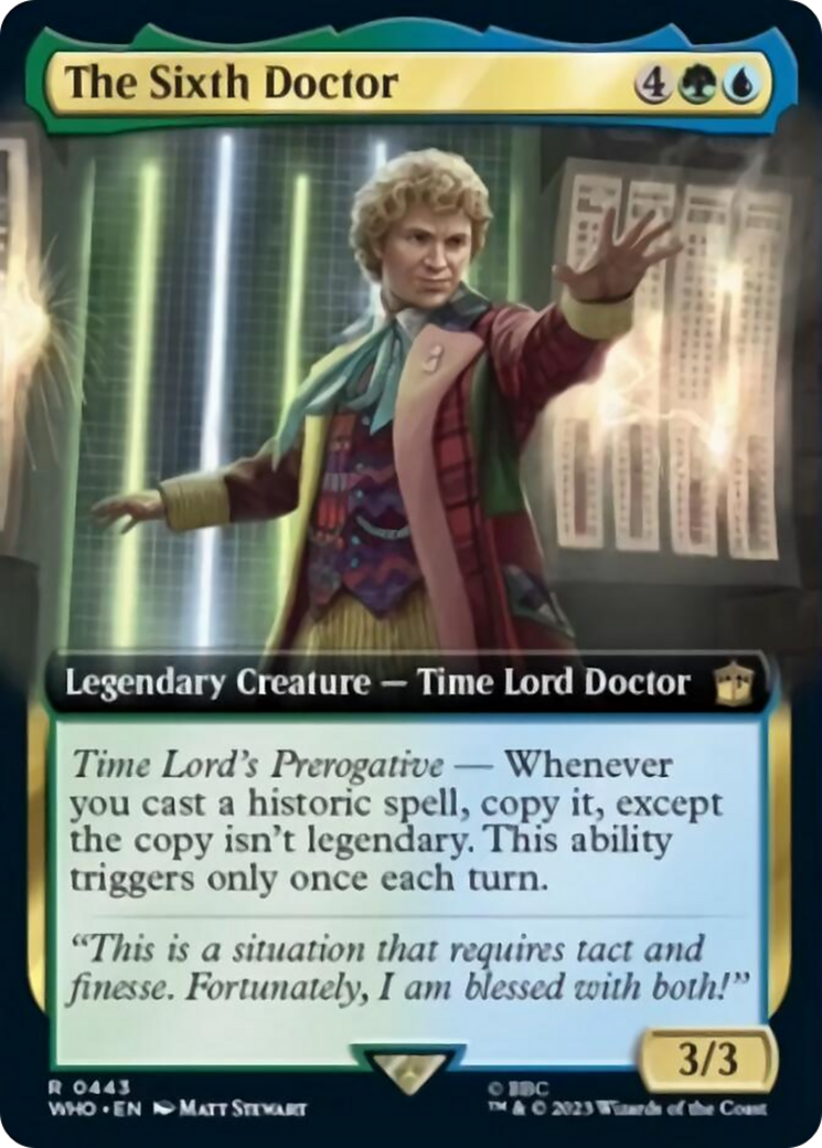 The Sixth Doctor (Extended Art) [Doctor Who] | Exor Games Dartmouth