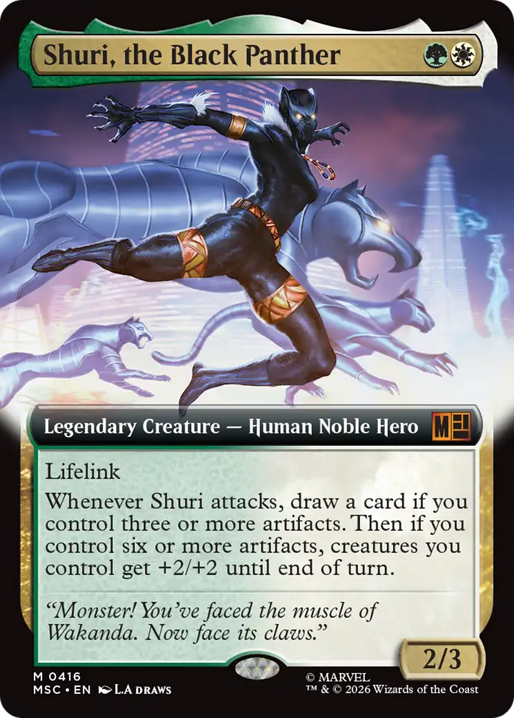 Shuri, the Black Panther (Extended Art) [Marvel Super Heroes Commander] | Exor Games Dartmouth