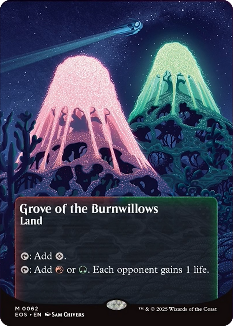 Grove of the Burnwillows (0062) (Borderless) [Edge of Eternities: Stellar Sights] | Exor Games Dartmouth