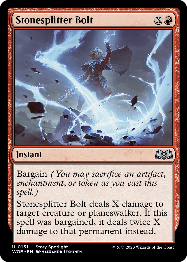 Stonesplitter Bolt [Wilds of Eldraine] | Exor Games Dartmouth