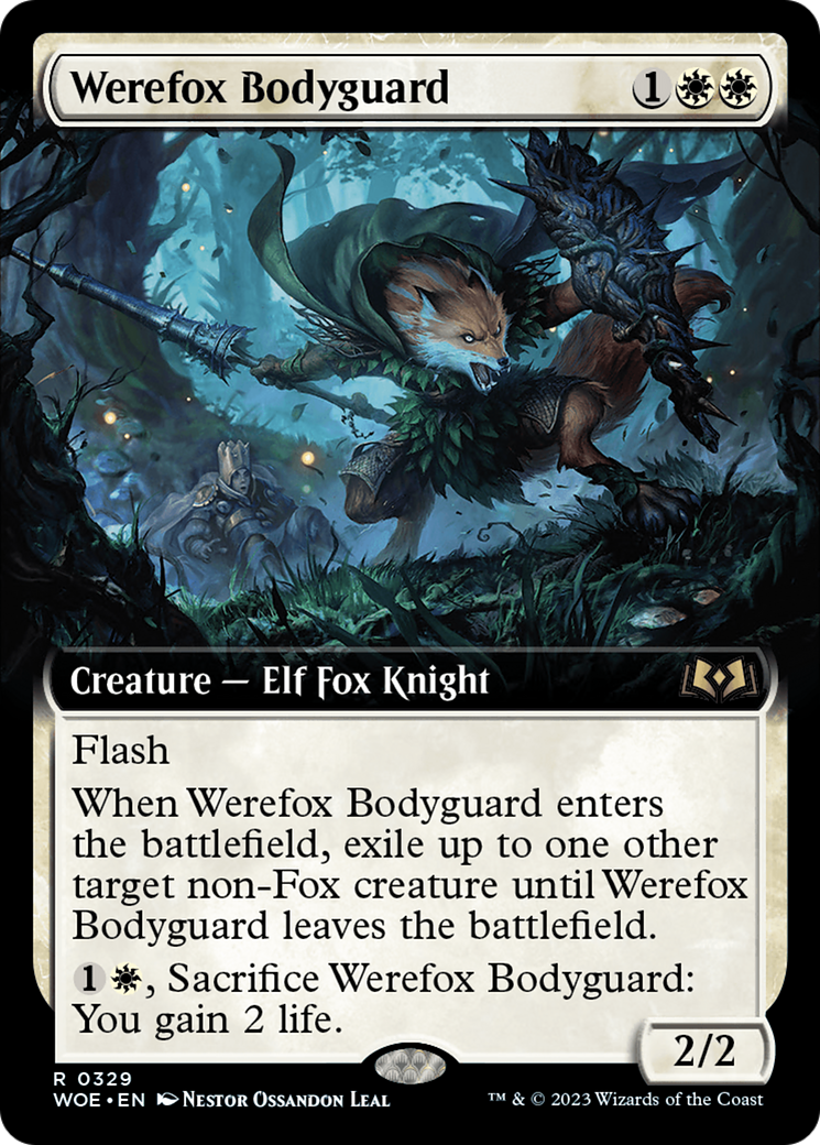 Werefox Bodyguard (Extended Art) [Wilds of Eldraine] | Exor Games Dartmouth