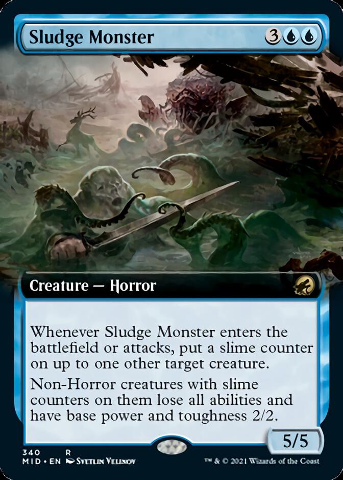 Sludge Monster (Extended Art) [Innistrad: Midnight Hunt] | Exor Games Dartmouth