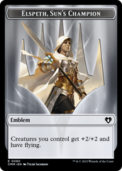 Elspeth, Sun's Champion Emblem // Copy (55) Double-Sided Token [Commander Masters Tokens] | Exor Games Dartmouth