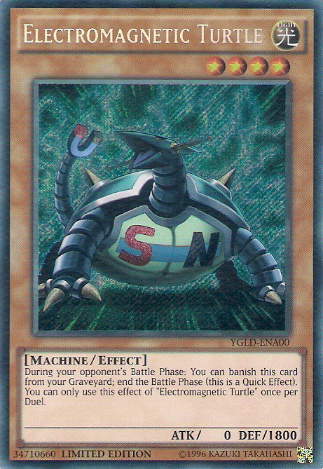 Electromagnetic Turtle [YGLD-ENA00] Secret Rare | Exor Games Dartmouth