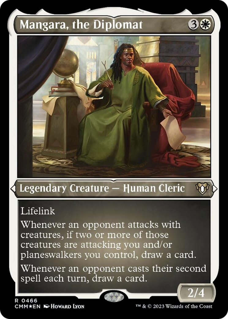 Mangara, the Diplomat (Foil Etched) [Commander Masters] | Exor Games Dartmouth