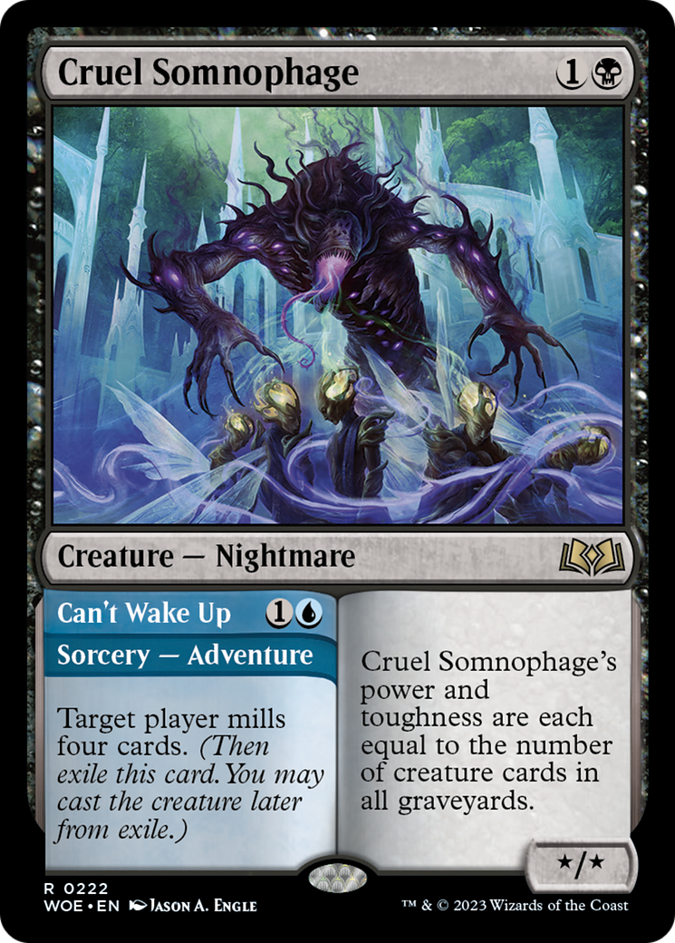 Cruel Somnophage // Can't Wake Up [Wilds of Eldraine] | Exor Games Dartmouth