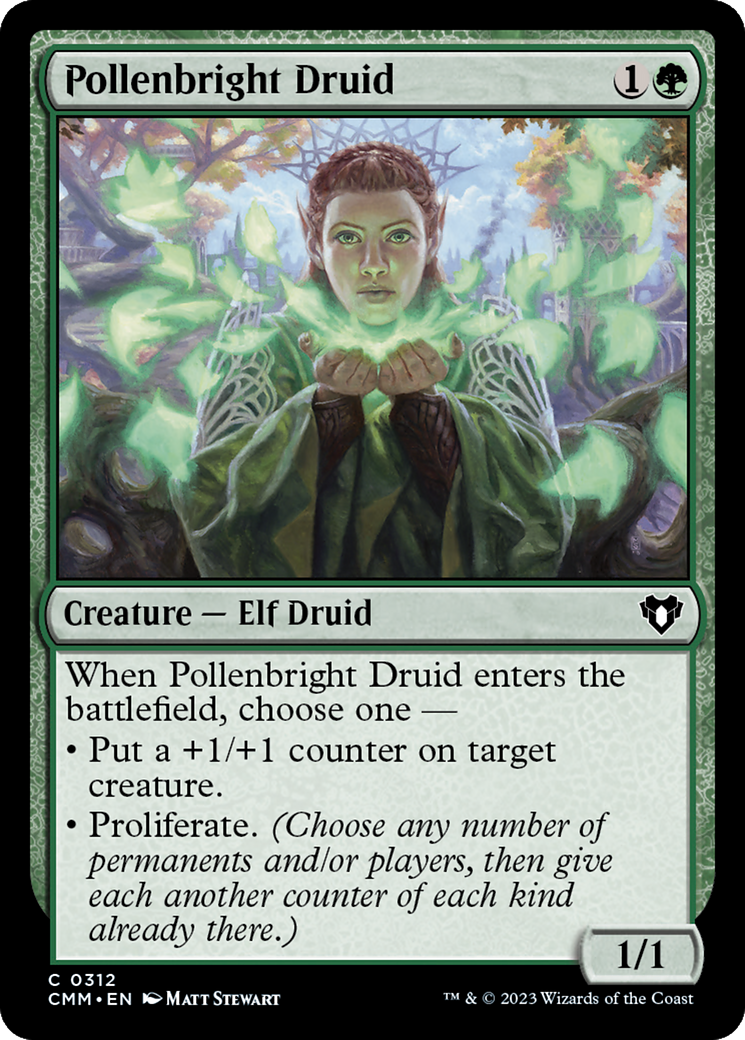 Pollenbright Druid [Commander Masters] | Exor Games Dartmouth