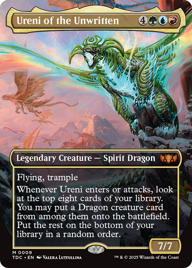 Ureni of the Unwritten (Borderless) [Tarkir: Dragonstorm Commander] | Exor Games Dartmouth