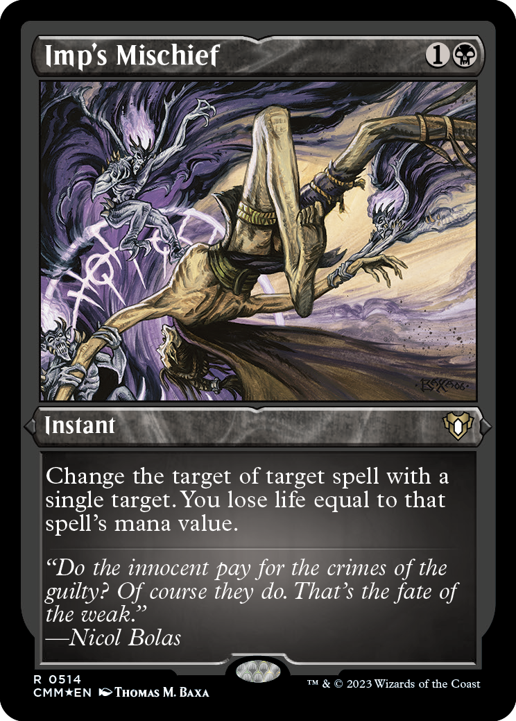 Imp's Mischief (Foil Etched) [Commander Masters] | Exor Games Dartmouth