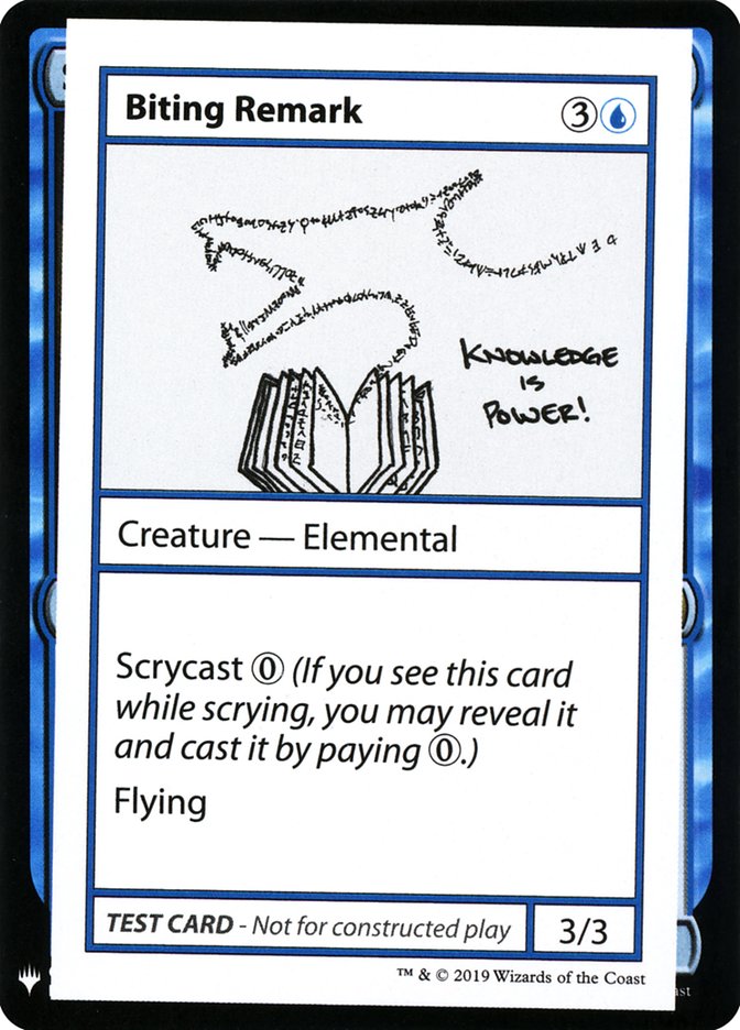 Biting Remark [Mystery Booster Playtest Cards] | Exor Games Dartmouth