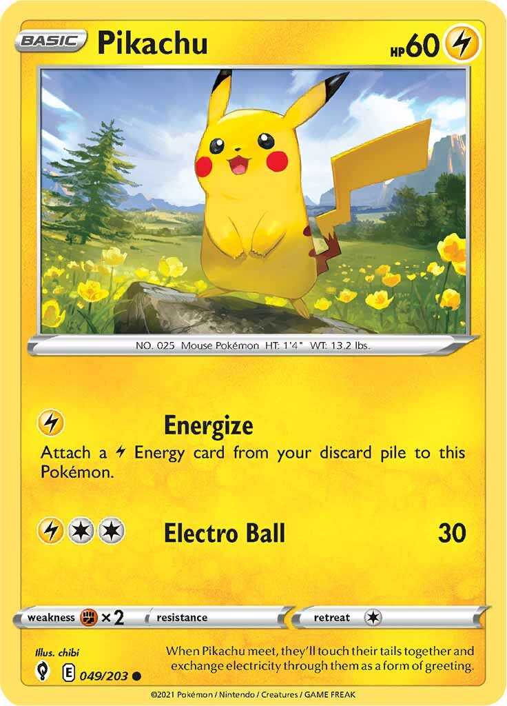 Pikachu (049/203) [Sword & Shield: Evolving Skies] | Exor Games Dartmouth