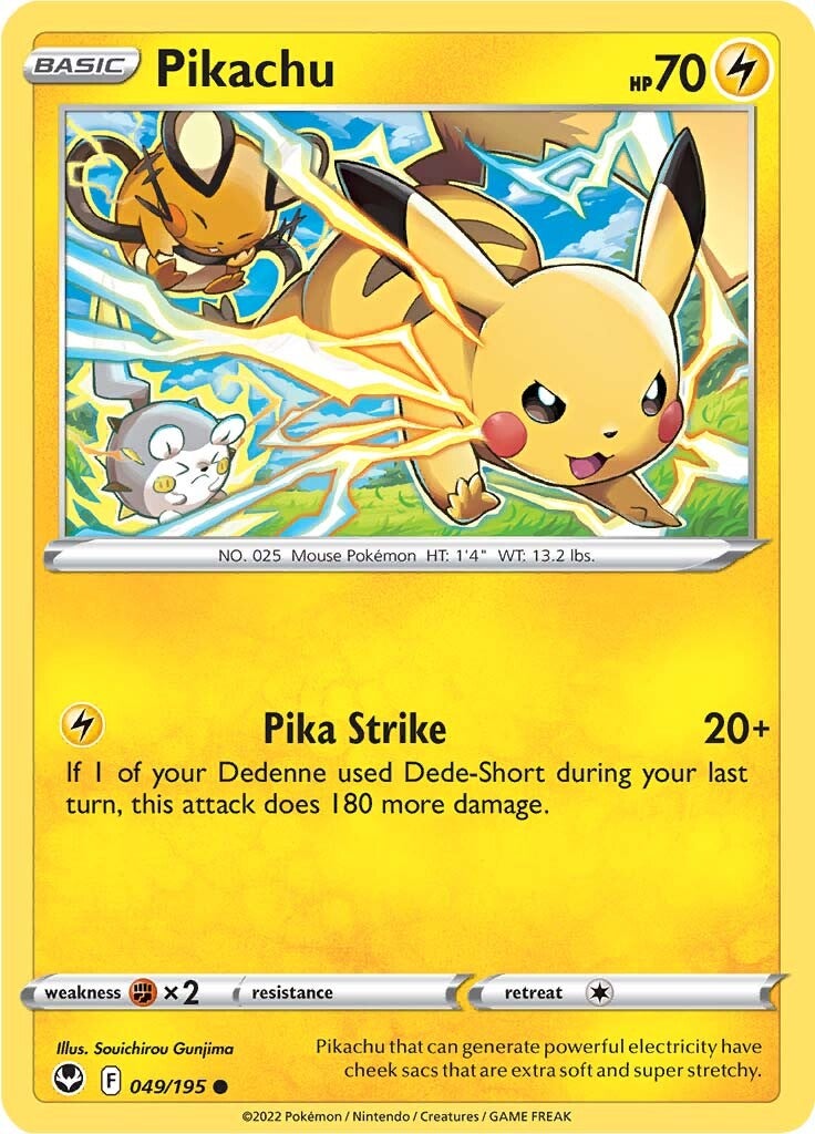 Pikachu (049/195) [Sword & Shield: Silver Tempest] | Exor Games Dartmouth