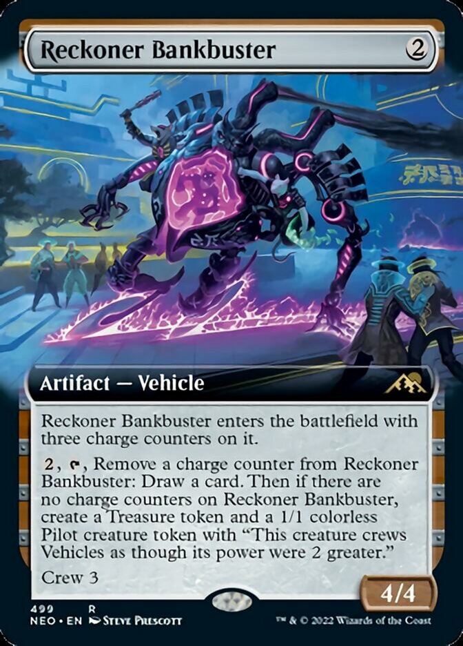 Reckoner Bankbuster (Extended Art) [Kamigawa: Neon Dynasty] | Exor Games Dartmouth