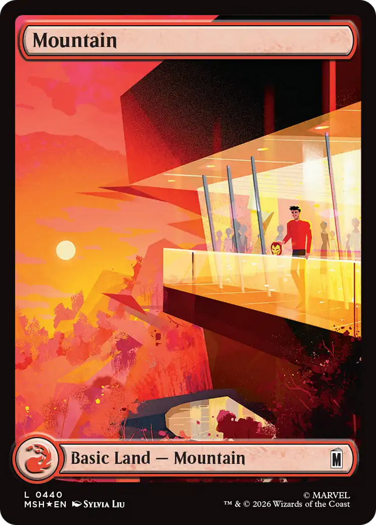 Mountain (0440) (Surge Foil) [Marvel Super Heroes] | Exor Games Dartmouth
