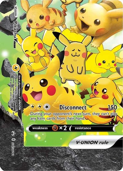 Pikachu V-UNION (SWSH141) (Celebrations) [Sword & Shield: Black Star Promos] | Exor Games Dartmouth