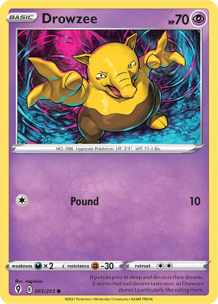 Drowzee (061/203) [Sword & Shield: Evolving Skies] | Exor Games Dartmouth