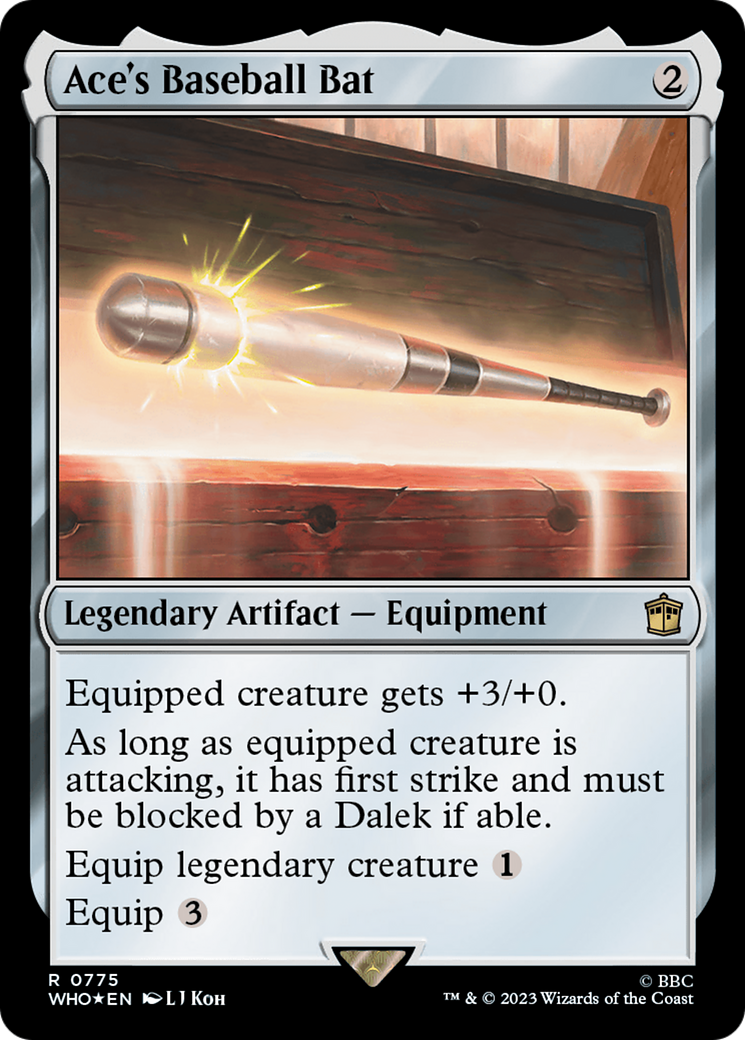 Ace's Baseball Bat (Surge Foil) [Doctor Who] | Exor Games Dartmouth