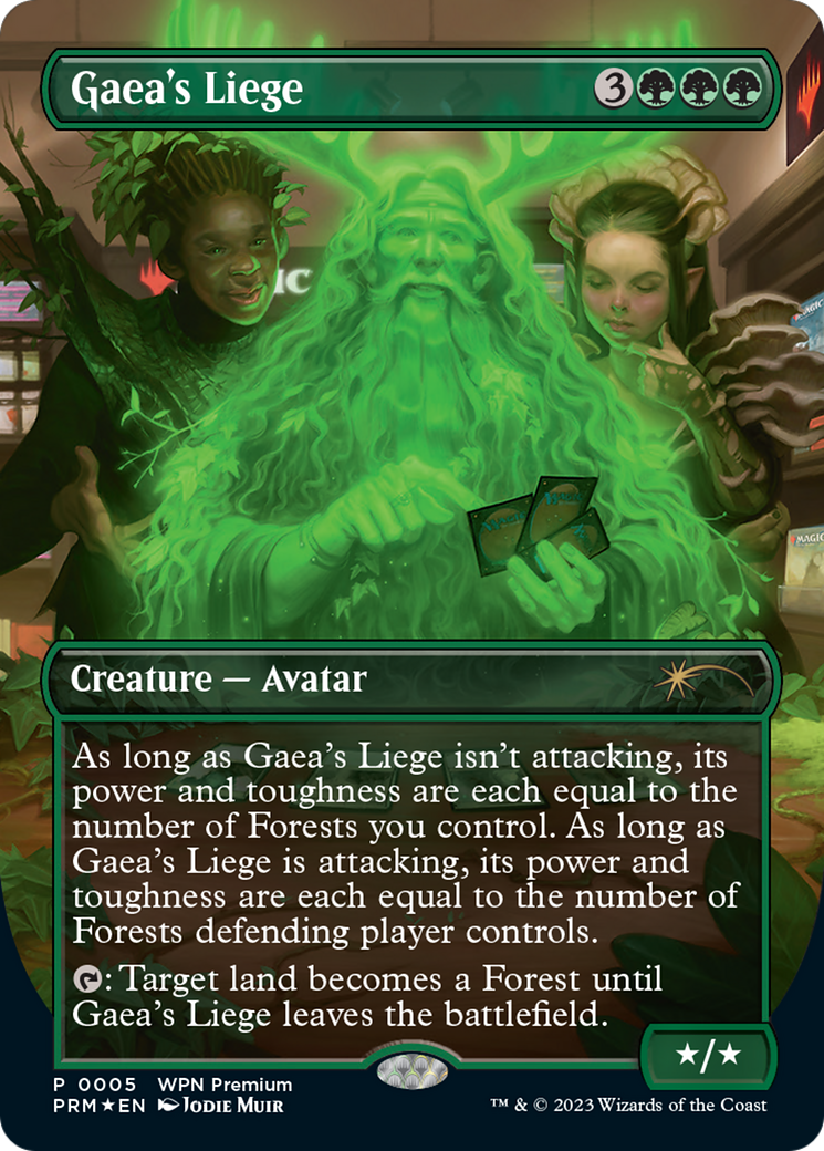 Gaea's Liege (Borderless) [Wizards Play Network 2024] | Exor Games Dartmouth