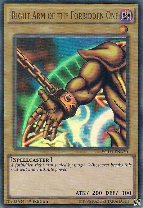 Right Arm of the Forbidden One [YGLD-ENA20] Ultra Rare | Exor Games Dartmouth