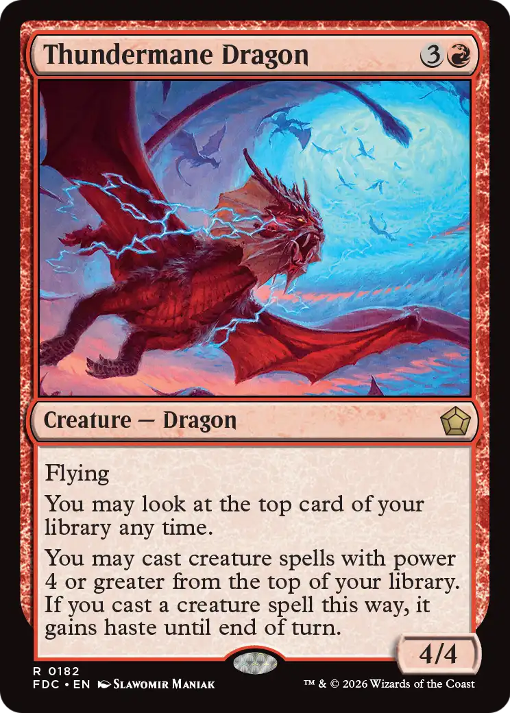 Thundermane Dragon [Foundations Commander] | Exor Games Dartmouth