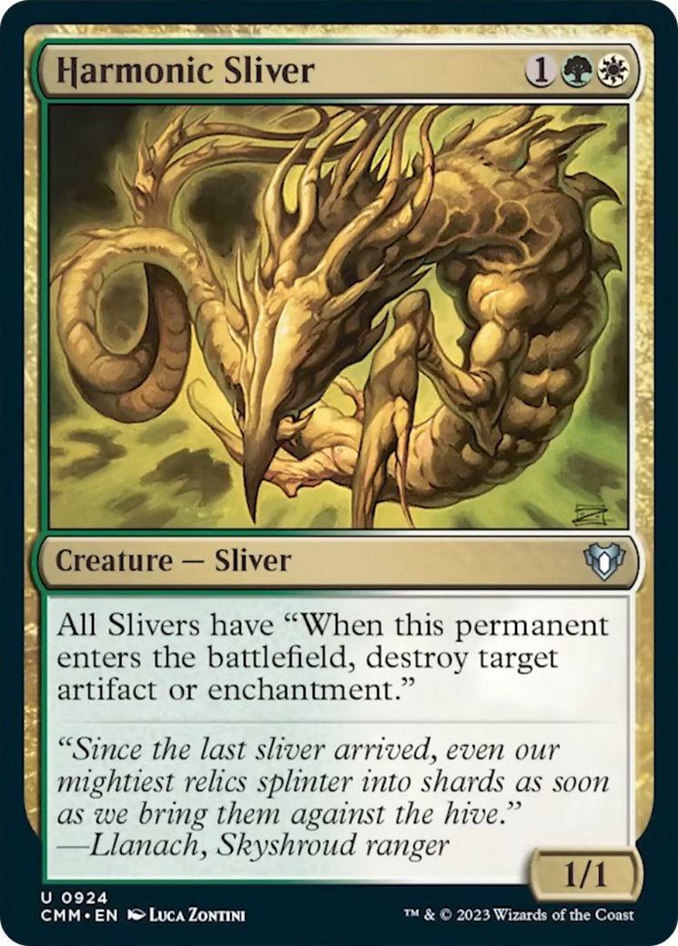 Harmonic Sliver [Commander Masters] | Exor Games Dartmouth