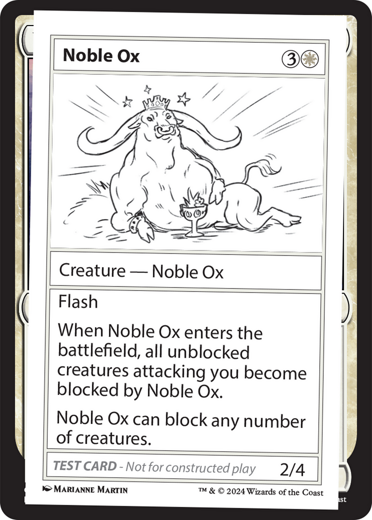 Noble Ox [Mystery Booster 2 Playtest Cards] | Exor Games Dartmouth