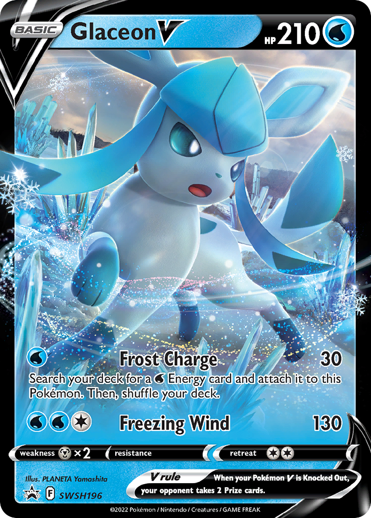 Glaceon V (SWSH196) [Sword & Shield: Black Star Promos] | Exor Games Dartmouth