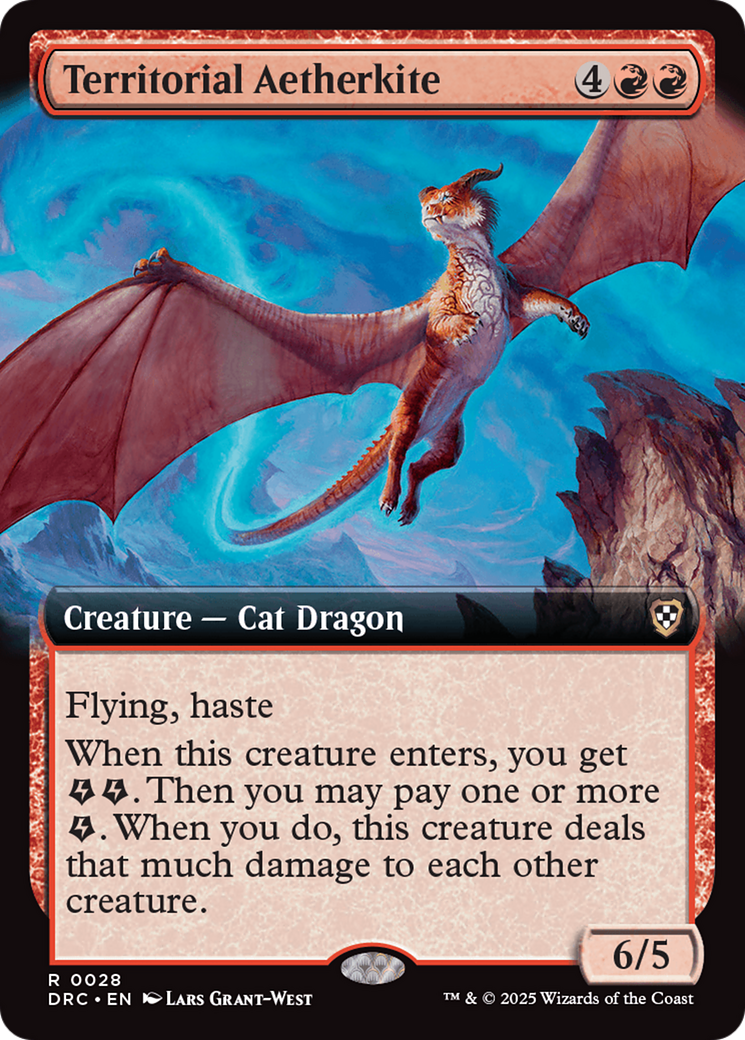 Territorial Aetherkite (Extended Art) [Aetherdrift Commander] | Exor Games Dartmouth