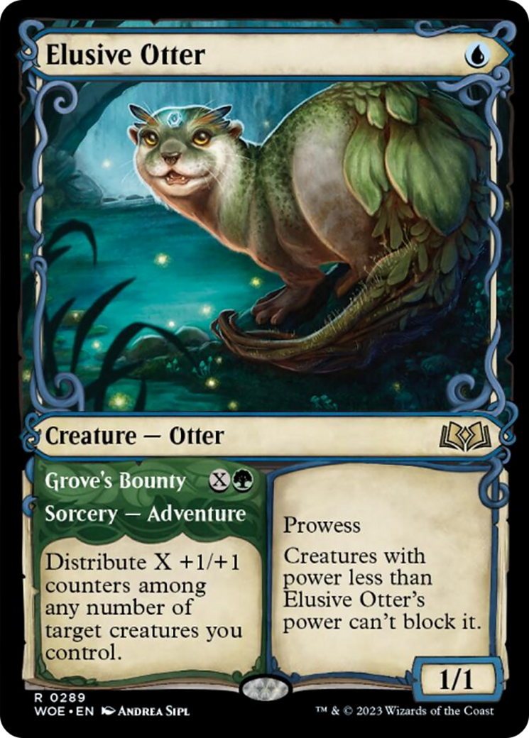 Elusive Otter // Grove's Bounty (Showcase) [Wilds of Eldraine] | Exor Games Dartmouth