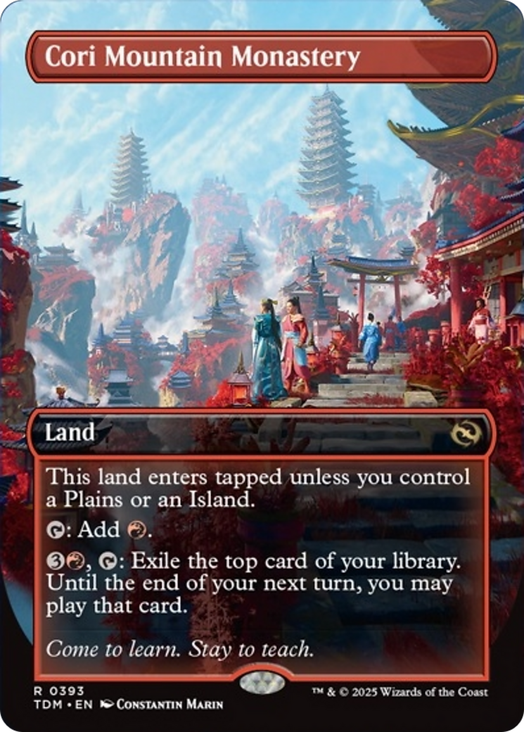 Cori Mountain Monastery (Borderless) [Tarkir: Dragonstorm] | Exor Games Dartmouth