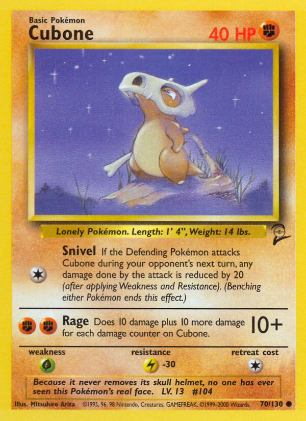 Cubone (70/130) [Base Set 2] | Exor Games Dartmouth