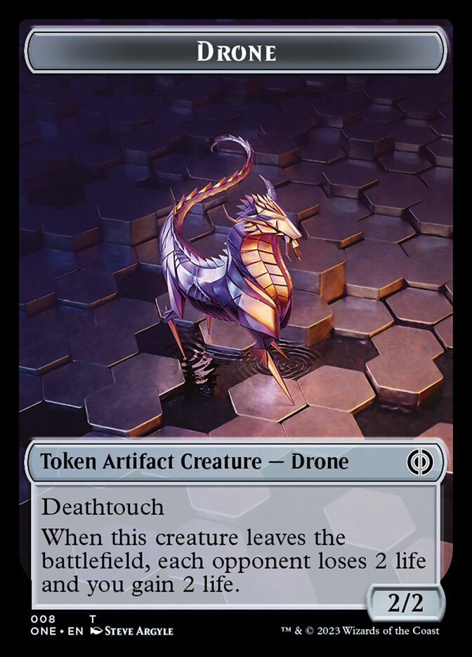 Drone Token [Phyrexia: All Will Be One Tokens] | Exor Games Dartmouth