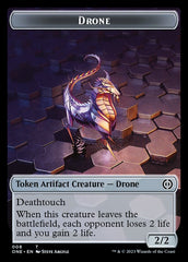 Rebel // Drone Double-Sided Token [Phyrexia: All Will Be One Tokens] | Exor Games Dartmouth