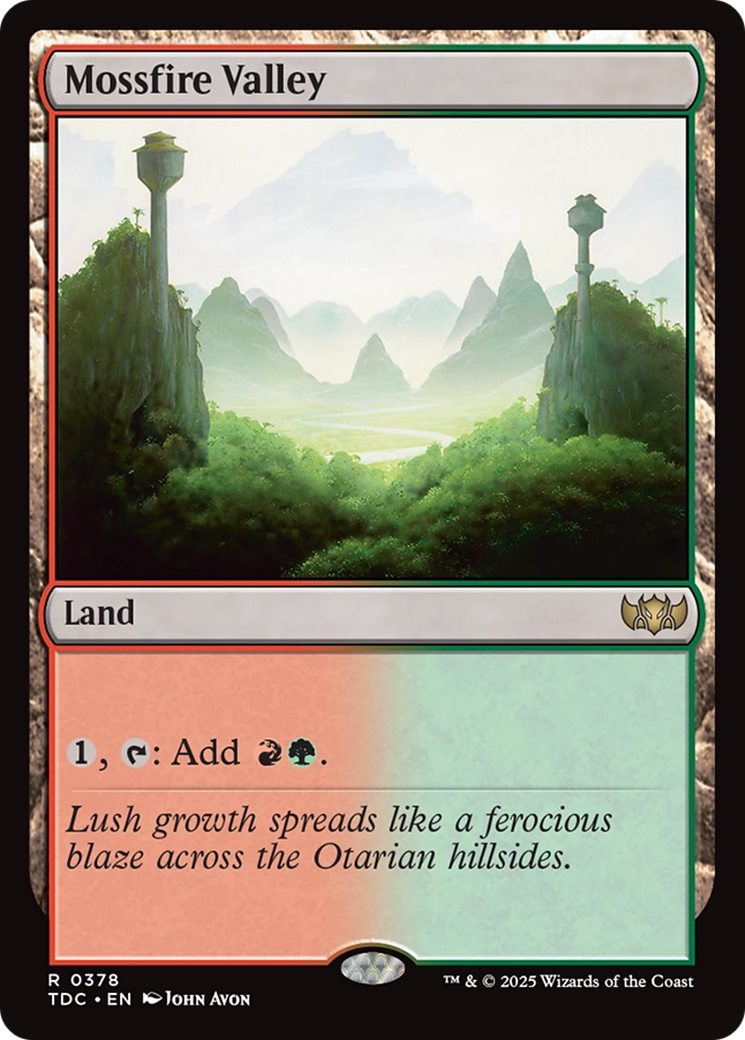 Mossfire Valley [Tarkir: Dragonstorm Commander] | Exor Games Dartmouth