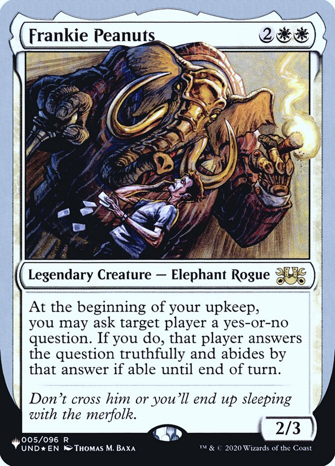 Frankie Peanuts (Unfinity Foil Edition) [The List] | Exor Games Dartmouth