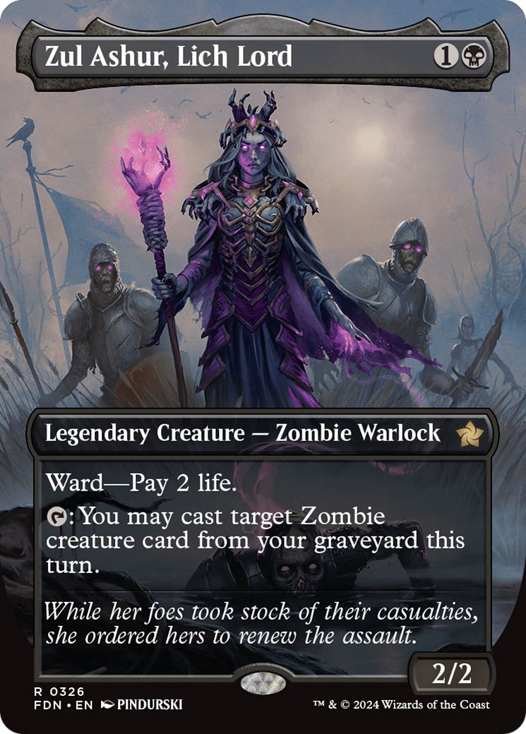 Zul Ashur, Lich Lord (Borderless) [Foundations] | Exor Games Dartmouth