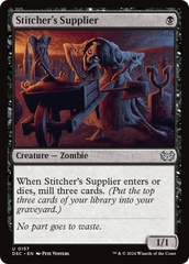 Stitcher's Supplier [Duskmourn: House of Horror Commander] | Exor Games Dartmouth