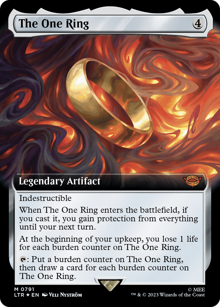 The One Ring (Extended Art) (Surge Foil) [The Lord of the Rings: Tales of Middle-Earth] | Exor Games Dartmouth