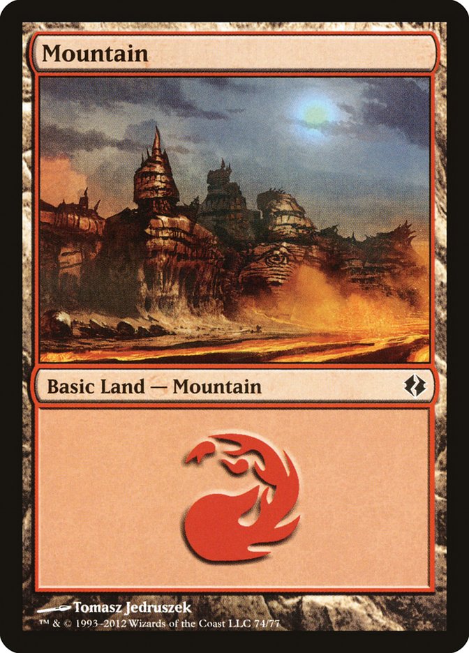 Mountain (74) [Duel Decks: Venser vs. Koth] | Exor Games Dartmouth