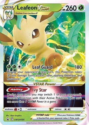 Leafeon VSTAR (SWSH195) (Jumbo Card) [Sword & Shield: Black Star Promos] | Exor Games Dartmouth